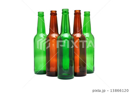 colored beer bottles 13866120