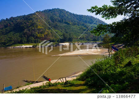 Coastline of Thailand and Mae Khong river. 13866477