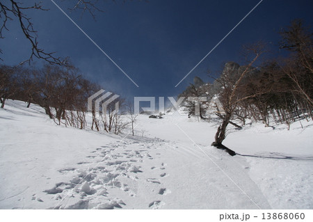 厳冬期　南アルプス　地蔵岳へ 13868060