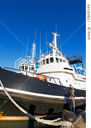 Two Tugboats in the Harbor 13868549