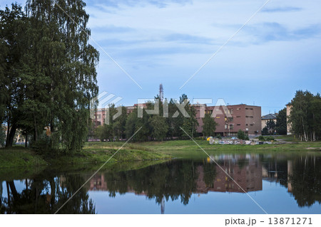 City river at nothern White Nights  13871271