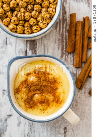 Boza or Bosa, traditional Turkish dessert 13871309