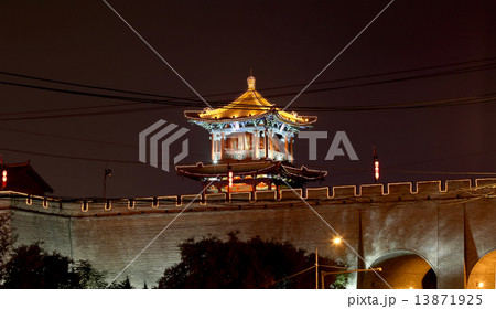 Fortifications of Xian (Sian, Xi'an) an ancient capital of China Fortifications of Xian (Sian, Xi'an) an ancient capital of China 13871925