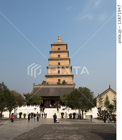 Giant Wild Goose Pagoda or Big Wild Goose Pagoda,Xian (Sian, Xi'an), Shaanxi province, China Giant Wild Goose Pagoda or Big Wild Goose Pagoda,Xian (Sian, Xi'an), Shaanxi province, China 13871947