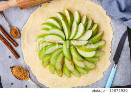 Making apple galette Making apple galette 13872926
