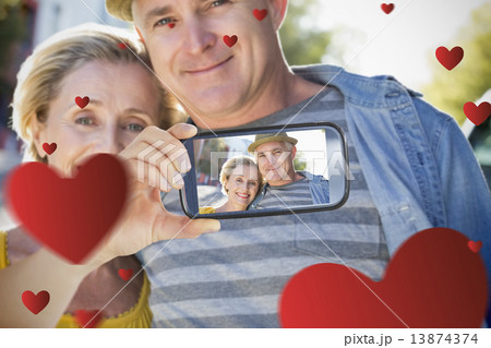 Couple taking Valentines selfie 13874374