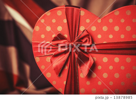 Valentines gift in heart shape. Valentines gift in heart shape. 13878985