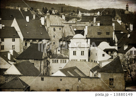 Krumlov. The old town in the South Bohemian region of the Czech 13880149