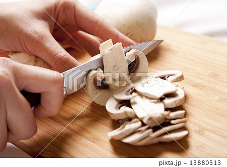 Mushrooms cutting Mushrooms cutting 13880313