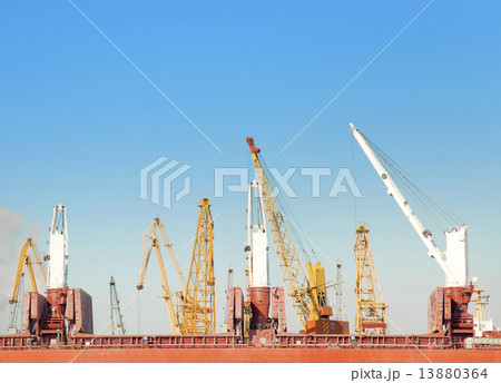 Winter in a Odessa seaport 13880364