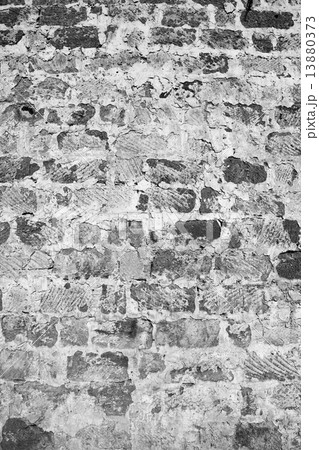 Brick wall in black color. 13880373