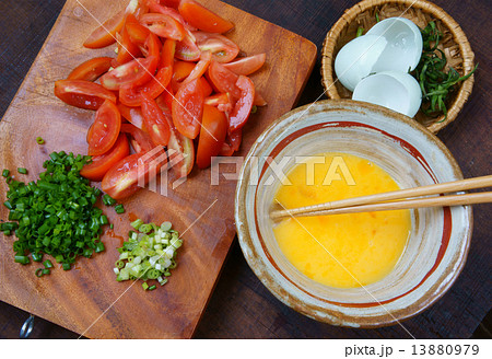Vietnamese food, tomato saute egg Vietnamese food, tomato saute egg 13880979
