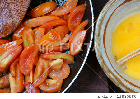 Vietnamese food, tomato saute egg Vietnamese food, tomato saute egg 13880980