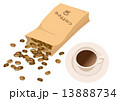 コーヒー豆とコーヒー 13888734