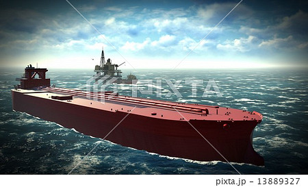 Oil rig  platform 13889327