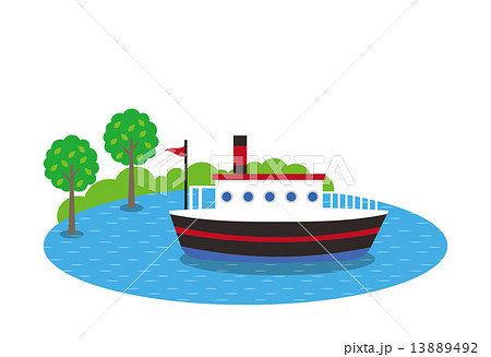 船 客船 遊覧船のイラスト素材 13889492 Pixta