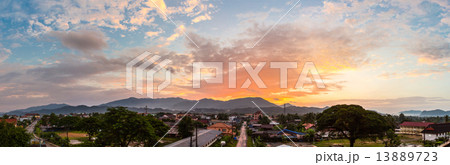Panorama and Landscape in VangVieng, Laos. 13889723