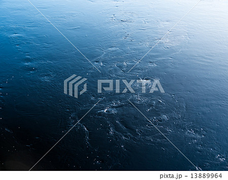 Blue abstract spiral waves on water surface Blue abstract spiral waves on water surface 13889964