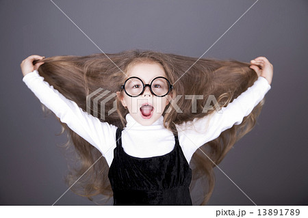 Little girl with long hair. Little girl with long hair. 13891789