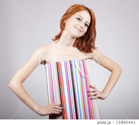 Girl in present box 13895441