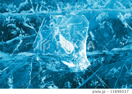 Transparent ice with cracks as a background for design Transparent ice with cracks as a background for design 13896037