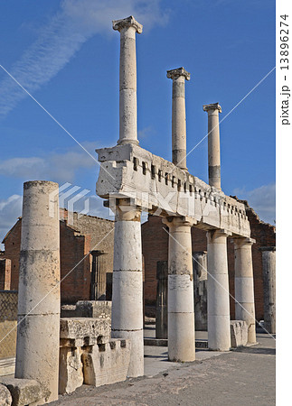 The remains of the two tier colonnade on the forum, Pompeii The remains of the two tier colonnade on the forum, Pompeii 13896274