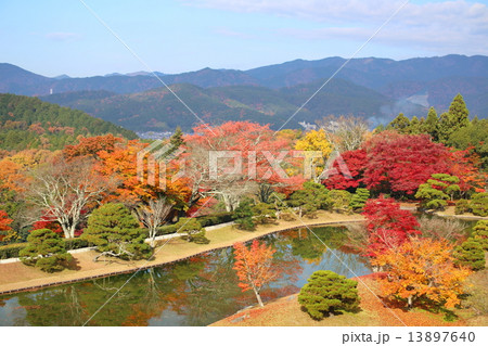 京都 秋の修学院離宮 浴龍池の紅葉 京都 秋の修学院離宮 浴龍池の紅葉 13897640