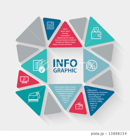Vector circle triangle infographic. Template for diagram, graph, presentation and chart. Business co Vector circle triangle infographic. Template for diagram, graph, presentation and chart. Business co 13898154