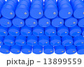 Blue oil Barrels on white background 13899559