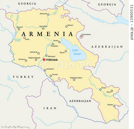 Armenia Political Map 13900531