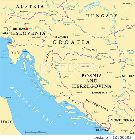 West Balkan Political Map 13900602