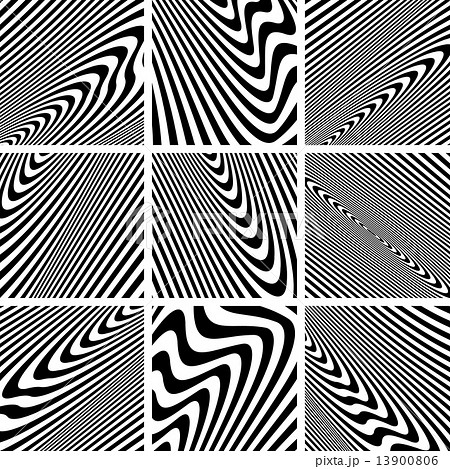 Set of textures in zebra pattern design. 13900806