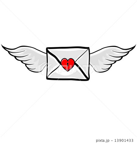 Letter Heart Wings 13901433