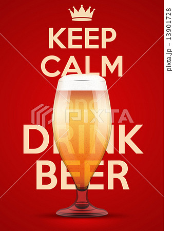 Vector Illustration Keep Calm And Drink Beer Vector Illustration Keep Calm And Drink Beer 13901728