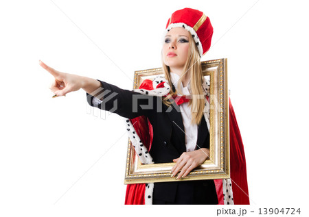 Woman queen in funny concept Woman queen in funny concept 13904724