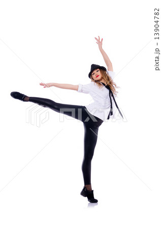 Woman dancer dancing modern dances Woman dancer dancing modern dances 13904782