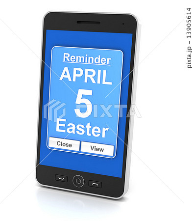 Smartphone reminder for Easter day 2015 Smartphone reminder for Easter day 2015 13905614