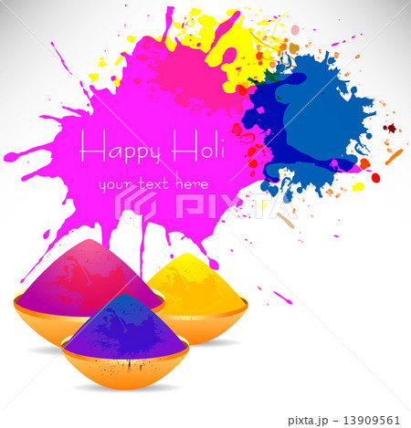 Colorful background with chaotic splashes and blots. Festival of colors Holi Colorful background with chaotic splashes and blots. Festival of colors Holi 13909561