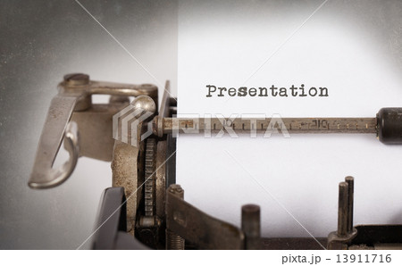 Vintage inscription made by old typewriter Vintage inscription made by old typewriter 13911716