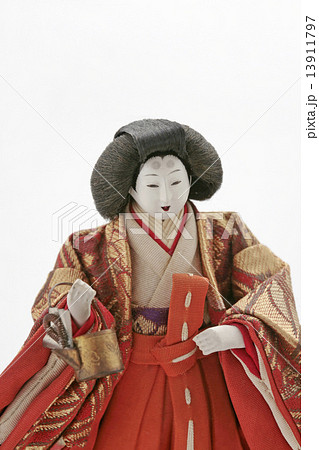 昭和のお雛様三人官女の写真素材 [13911797] - PIXTA