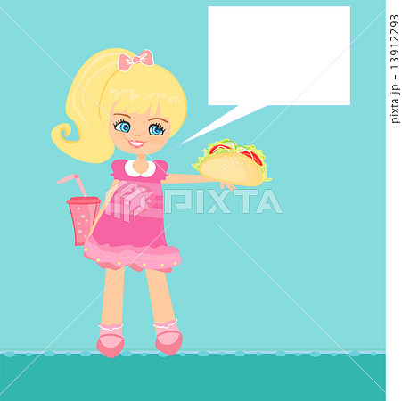 cute little girl eating sandwich cute little girl eating sandwich 13912293