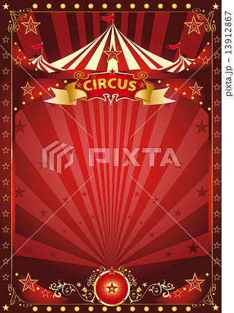 Fun red circus poster 13912867