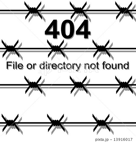 Barbed wire, the exclusion zone a message about Page not found E 13916017