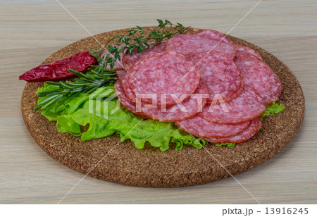 Sliced salami Sliced salami 13916245
