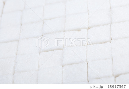 slices of the white refined sugar 13917567