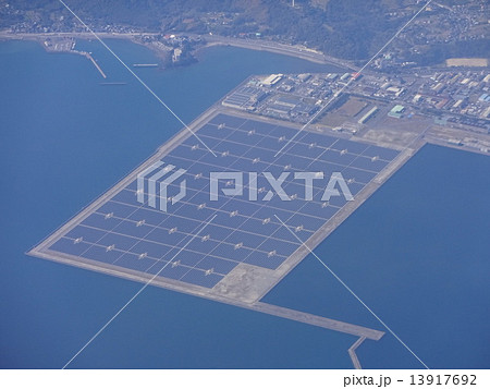 鹿児島　七ツ島メガソーラー発電所　上空 13917692