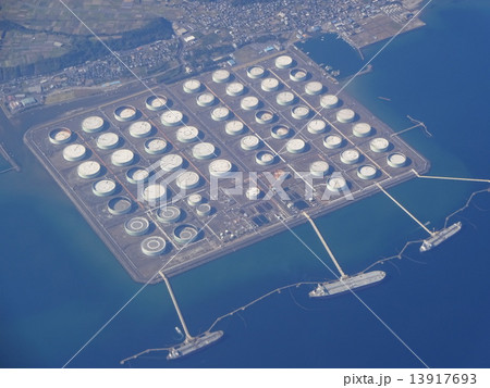 喜入石油基地　上空 13917693