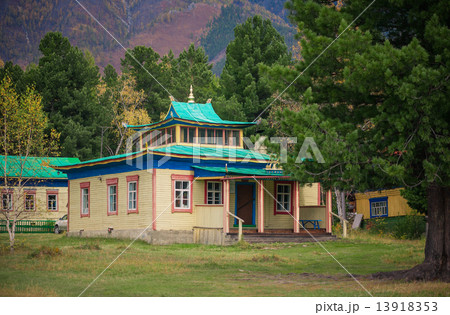 Buddhist temple in the mountains 13918353