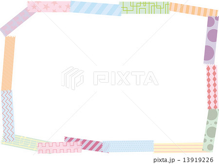 Pastel Masking Tape Frame Stock Illustration