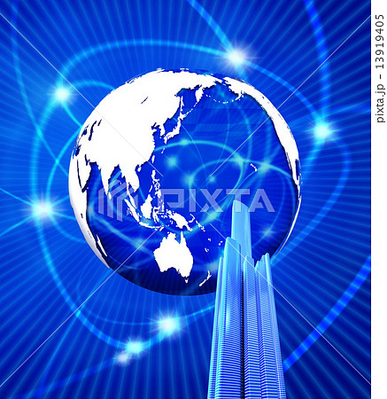 都市の向こうのインターネット地球 13919405